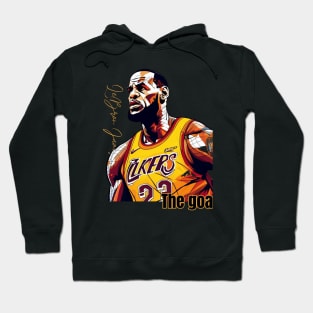 Lebron James goat Victor illustration artwork Hoodie